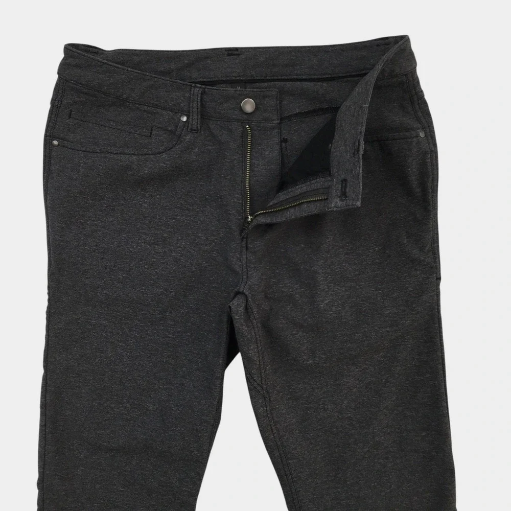 Lululemon ABC Pant Slim Mens 31 Tech Canvas Gray 5 Pocket Stretch Trousers